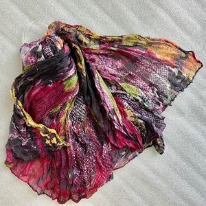 NEW Multi-Colored Abstract Scarf/Wrap